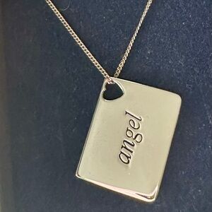 Sterling Silver 'Angel' Pendant Necklace NWT